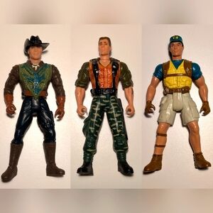 Vintage 1997 Jurassic Park The Lost World Action Figures Lot of 3